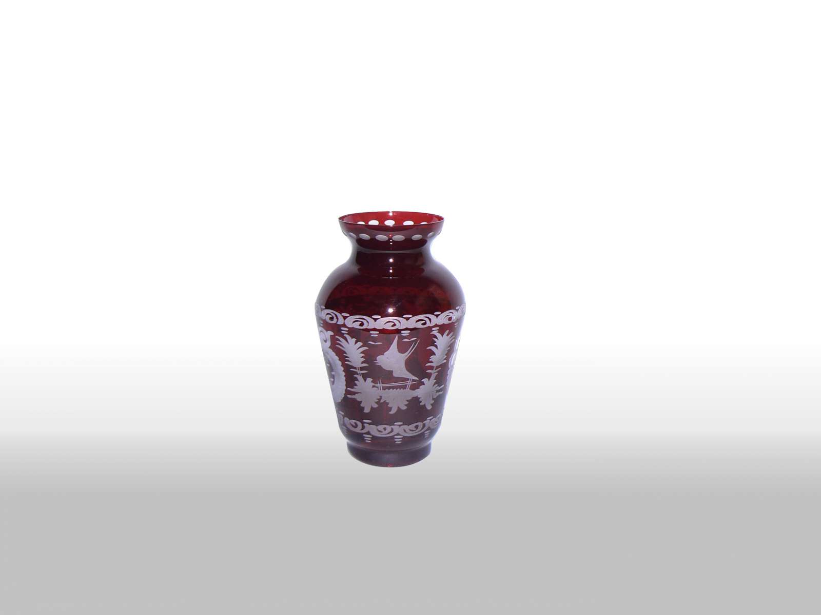 Sklo váza miniatura | Kód zboží: E/mini/8176/12/28011 červená, Arebeska | Cena za 1 kus: 0,- Kč